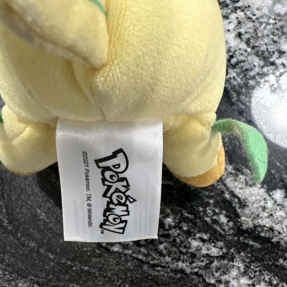 Pokemon Jazwares Leafeon Plush 12" Yellow Eevee Evolution Soft Stuffed Figure - Picture 15 of 16
